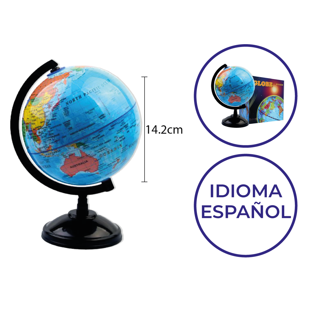 GLOBO TERRAQUEO 14 CM