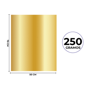 CARTULINA METALICA DORADA 50X70 CM 200 GRAMOS