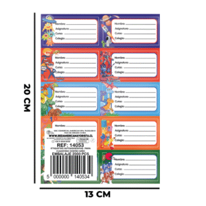 ETIQUETAS ADHESIVAS DISEÑO NIÑO