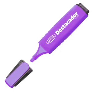 DESTACADOR CON GRIP VIOLETA ARTEL
