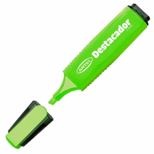 DESTACADOR CON GRIP VERDE ARTEL