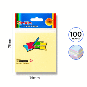 NOTAS ADHESIVAS AMARILLAS 76X76MM 100 HOJAS