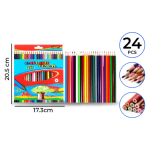 LAPICES 24 COLORES LARGOS