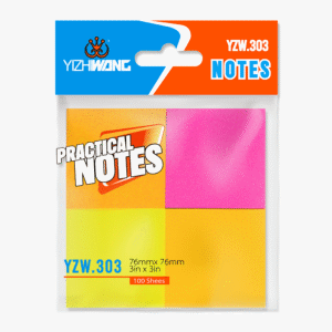 NOTAS ADHESIVAS 4 COLORES FLUORESCENTE B032