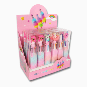 BOLIGRAFOS 6 COLORES UNICORNIO