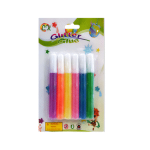 GLITTER GLUE EN TUBO 10G 6 COLORES SURTIDO PASTEL