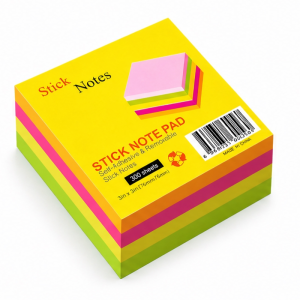NOTAS ADHESIVAS NEON 76X76 MM - BLOCK DE 300 HOJAS