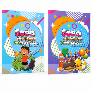LIBRO SOPA DE LETRAS  INFANTIL 21X28 CM
