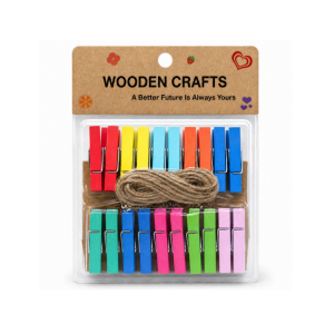 PINZA PARA MANUALIDADES COLORES 20 PCS
