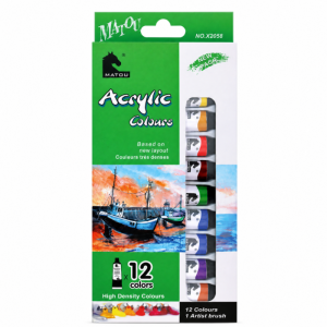 SET PINTURA ACRILICA 12 COLORES 6 ML