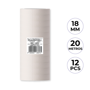 PACK 12 PCS MASKING TAPE 18MM X 20M