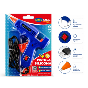 PISTOLA DE SILICONA ARTECREA CON INTERRUPTOR