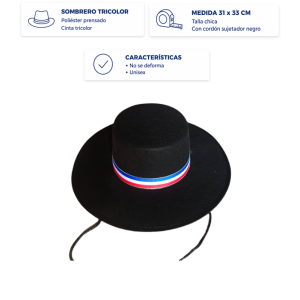 SOMBRERO HUASO 31X33 CM