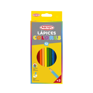 LAPICES DE 12 COLORES LARGOS ARTEL