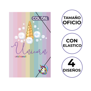 CARPETA CARTULINA C/ELASTI UNICKAWAII