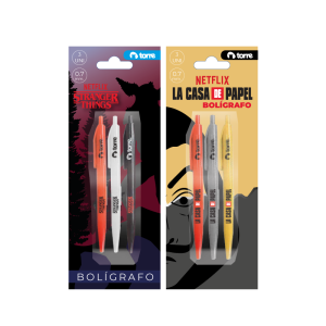 BLISTER 3 BOLIGRAFOS NETFLIX  TORRE