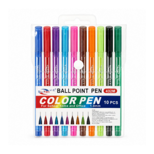 BOLIGRAFOS COLOR 1.0 MM 10 PCS