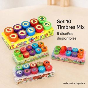 SET 10 TIMBRES INFANTILES DISEÑOS