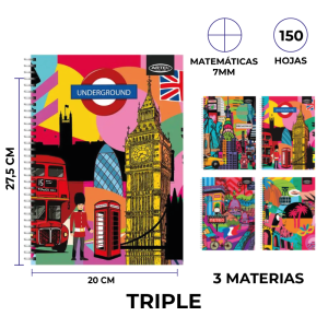 CUAD. TRIPLE URBAN 150 HJS ARTEL