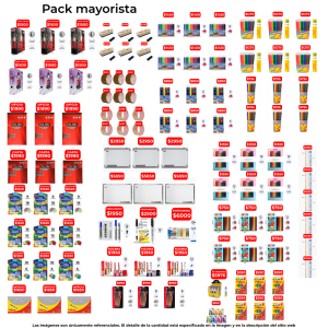 PACK MAYORISTA (ENVIO GRATIS A 11 REGIONES)