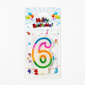 VELA NUMERO" 6"